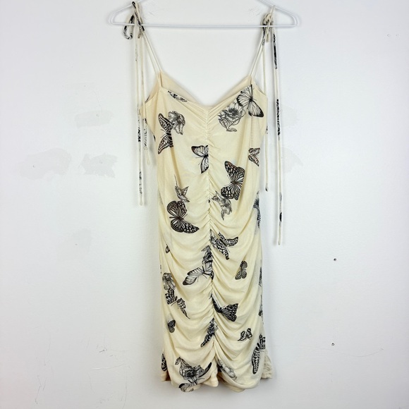 Bailey Rose Butterfly Mini Ruched Bodycon Y2K Coquette Fairycore Party Dress - Picture 3 of 7